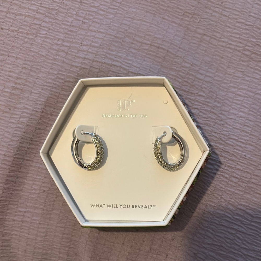 bp Silver Hoop Earrings Classic Design